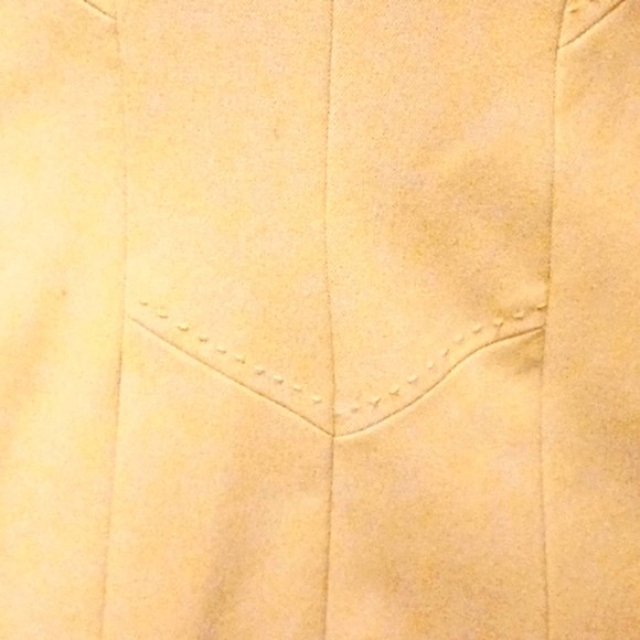 Atelier Blazer Jacket Size 10 Cream Beige Modern Fitted Career Front Pockets - Picture 11 of 16